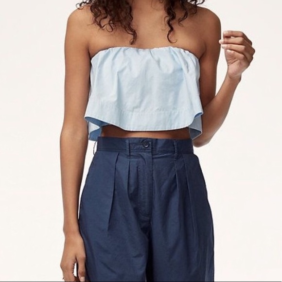 Aritzia Wilfred Bonaventure Cropped Tube Top XXS - Picture 2 of 6